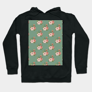 Diseño Grafico en verde y rosa Hoodie